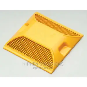 Yellow Plastic Reflective Road Stud