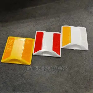 Yellow Plastic Road Safety Stud