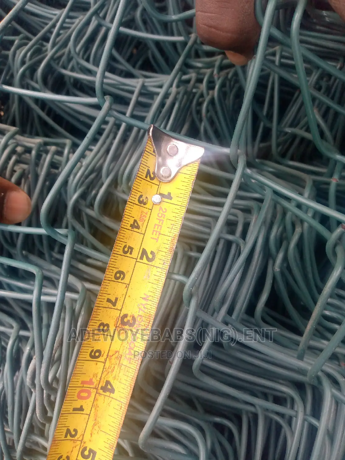 Green Coated Chain Link