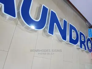3D Individual Signage Brushed Silver