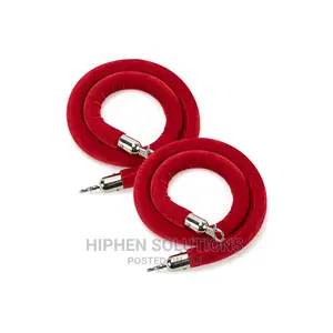 Red Rope Stanchion Crowd Queue Control