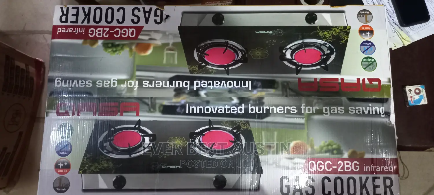 Qasa Infrared Glass Top Gas Automatic