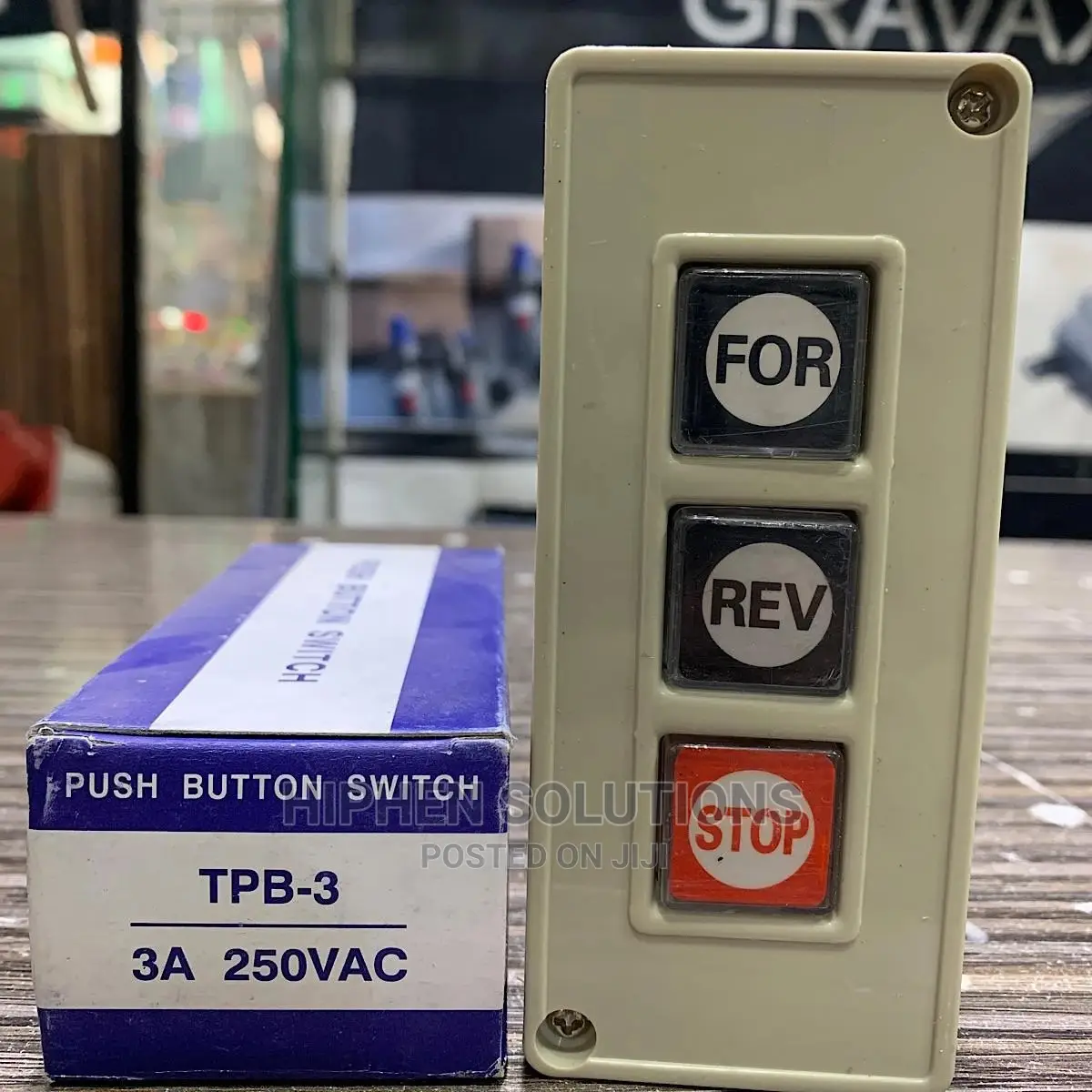Forward/Reverse/Stop Power Push Button Switch Box