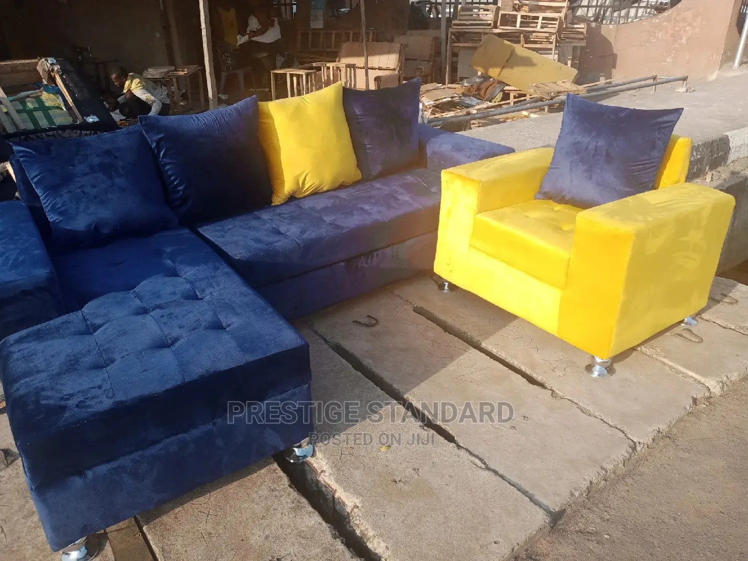 A Standard L Shape, Made With Quality Velvet
