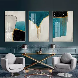 Golden Color Abstract Wall Arts