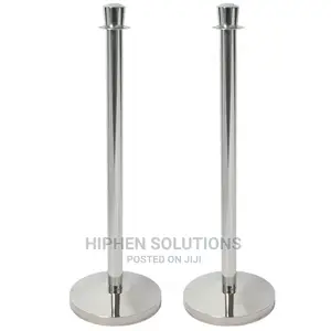 Queue Stand With Rope Silver