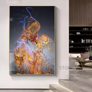 Kiss Lover Canvas Painting