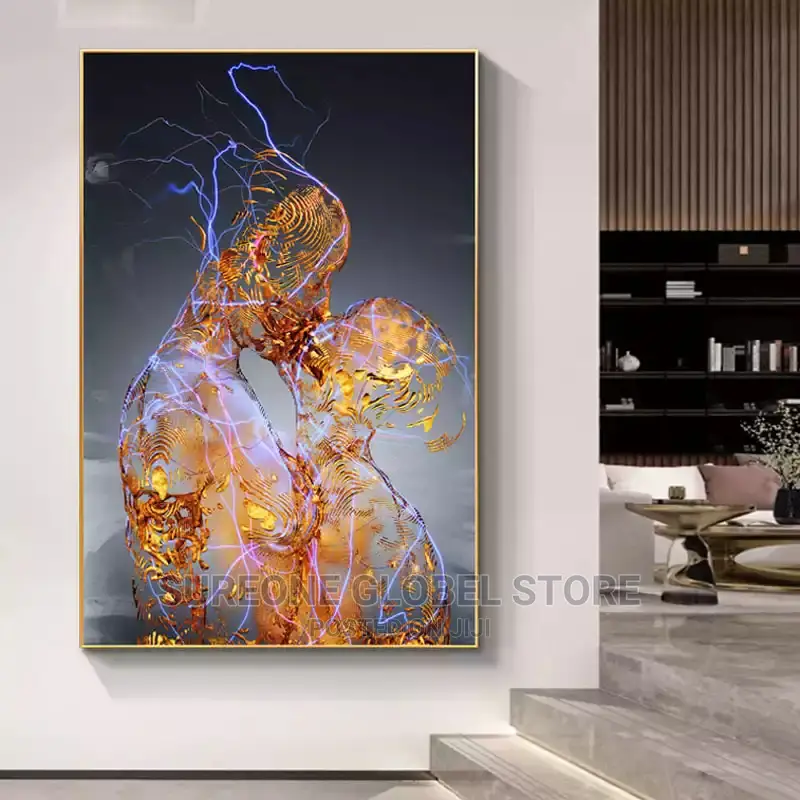 Kiss Lover Canvas Painting