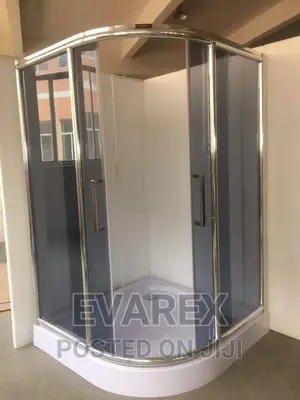 120 X 120cm Quality Blue Glass Shower Cubicle.