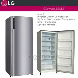 Original Lg Upright Standing Freezer 6 Step(Inverter) Silver