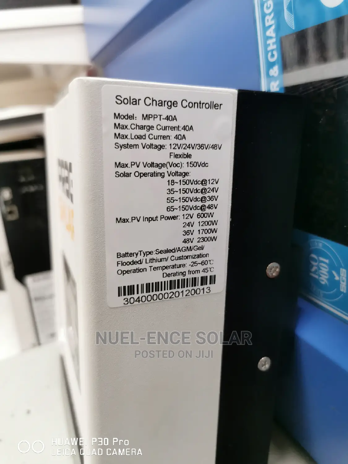 40ah MPPT Prag Charge Controller