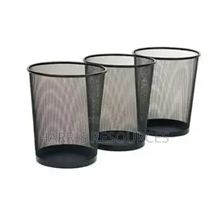 Photo - Iron Mesh Waste Bins - 3 PCS