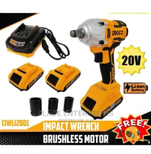 Ingco Cordless Impact Wrench 2 X Batteries,Charger and Bag