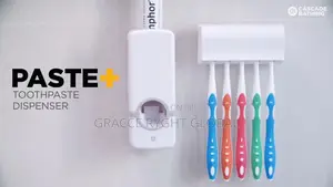 Toothpaste Dispenser and Toothbrush Holder