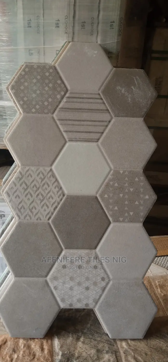Internal and External Hexagon Wall and Floor Tiles