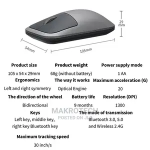 Rapoo M700 Rechargeable Bluetooth Mouse