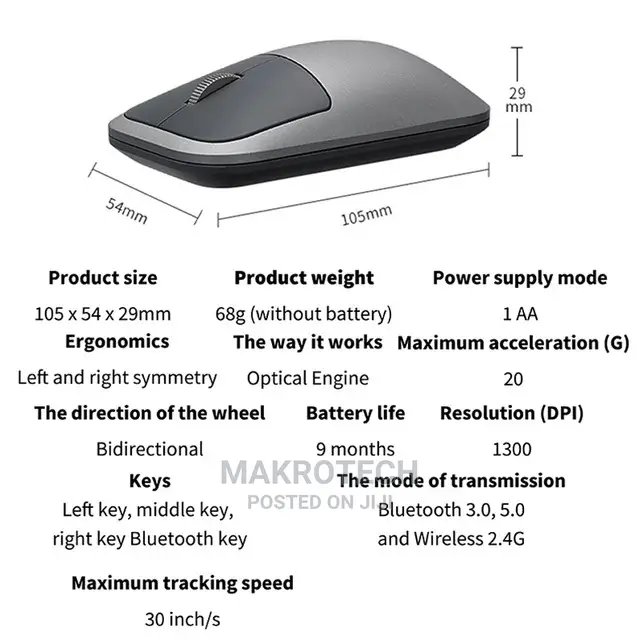 Rapoo M700 Rechargeable Bluetooth Mouse