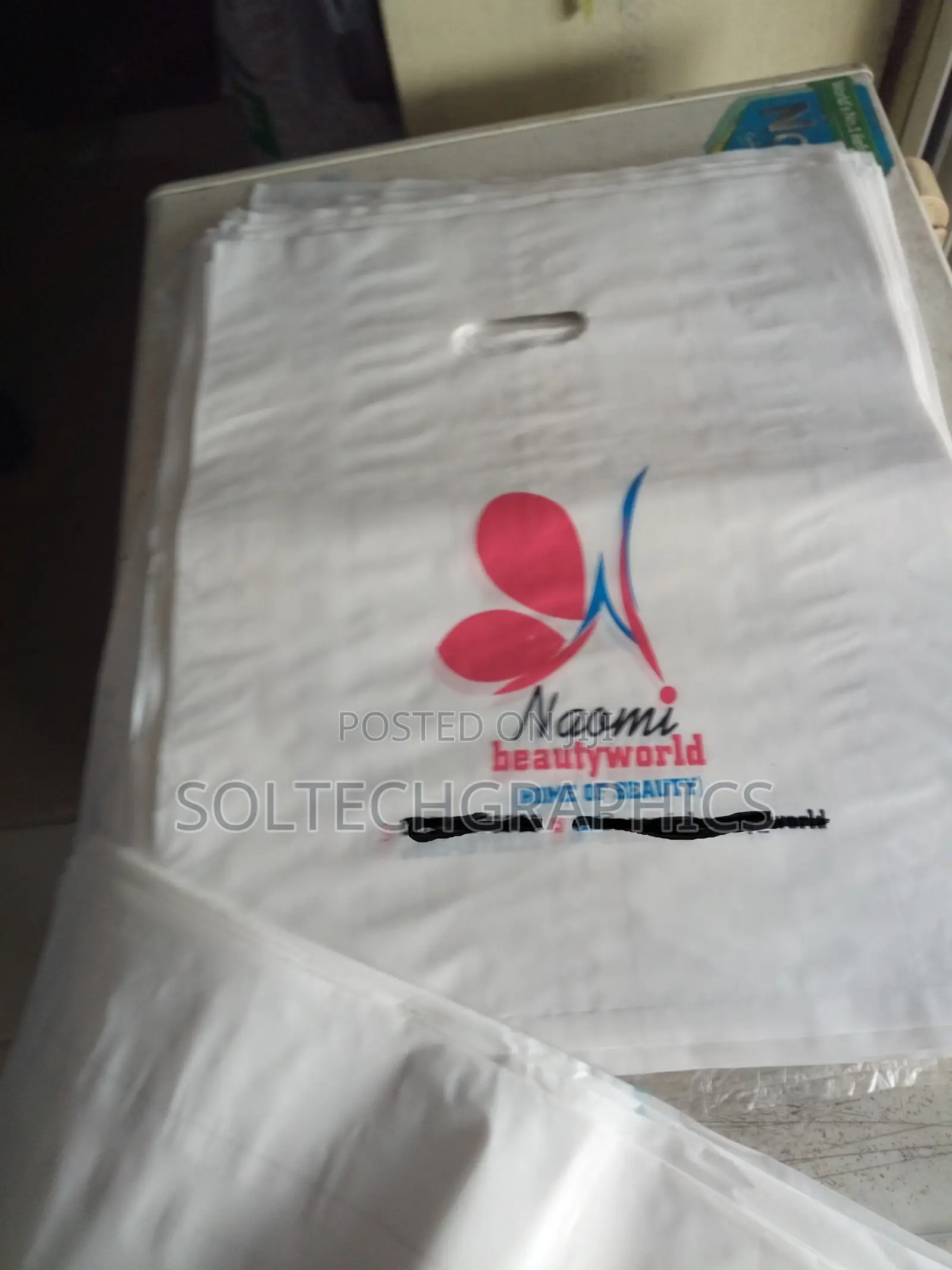 Customized Nylon, Paper Bags, Handfan