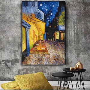Famous Van Gogh Cafe Terrace at Night Oil Painting