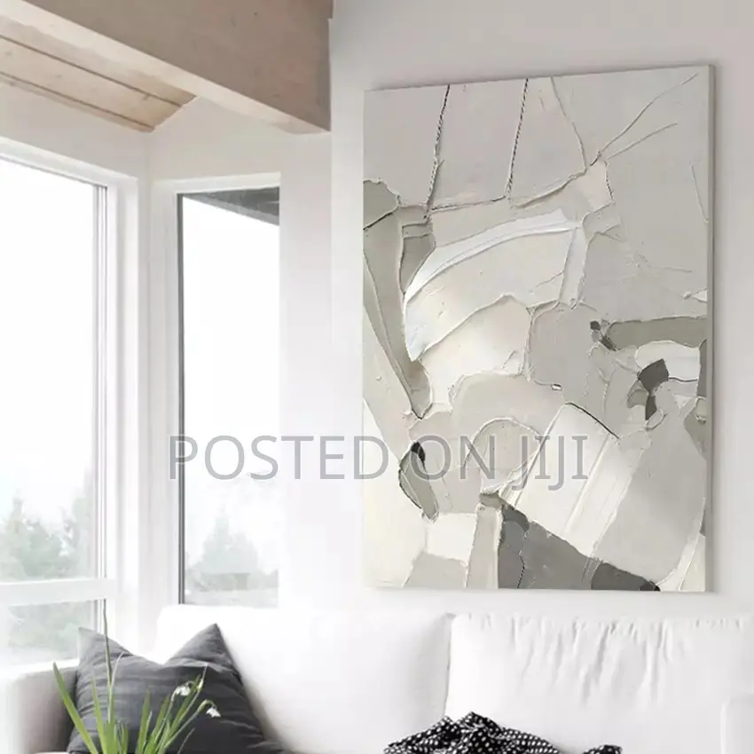 Modern Abstract Texture Acrylic Canvas Painting
