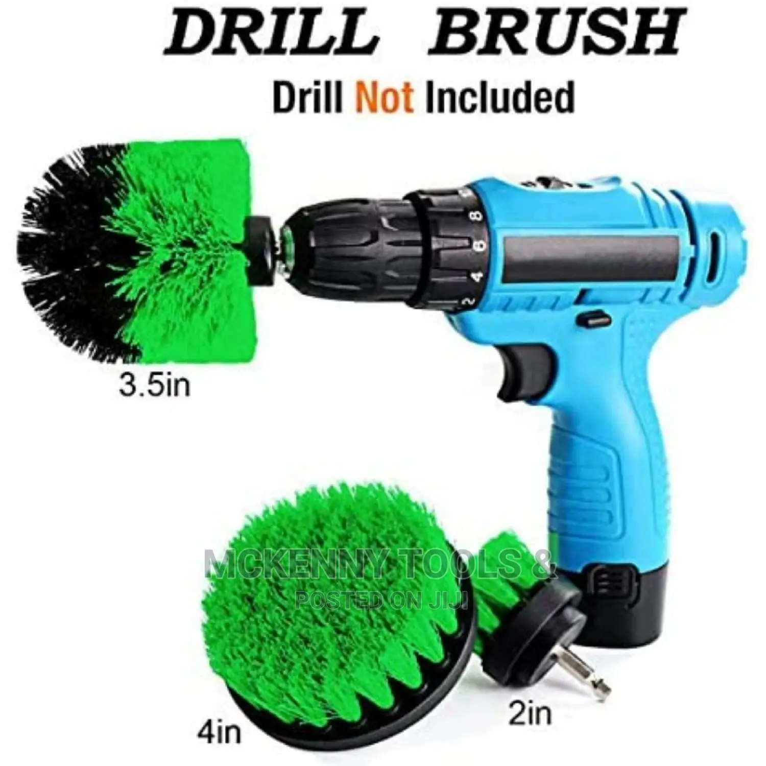 Drill Brush Kits, 3 Piece Multipurpose Electric Cleaning