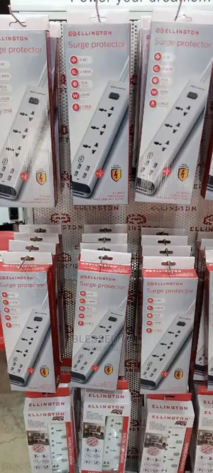 Ellington Surge Protector 3 Way Extension Socket With 4 Usb