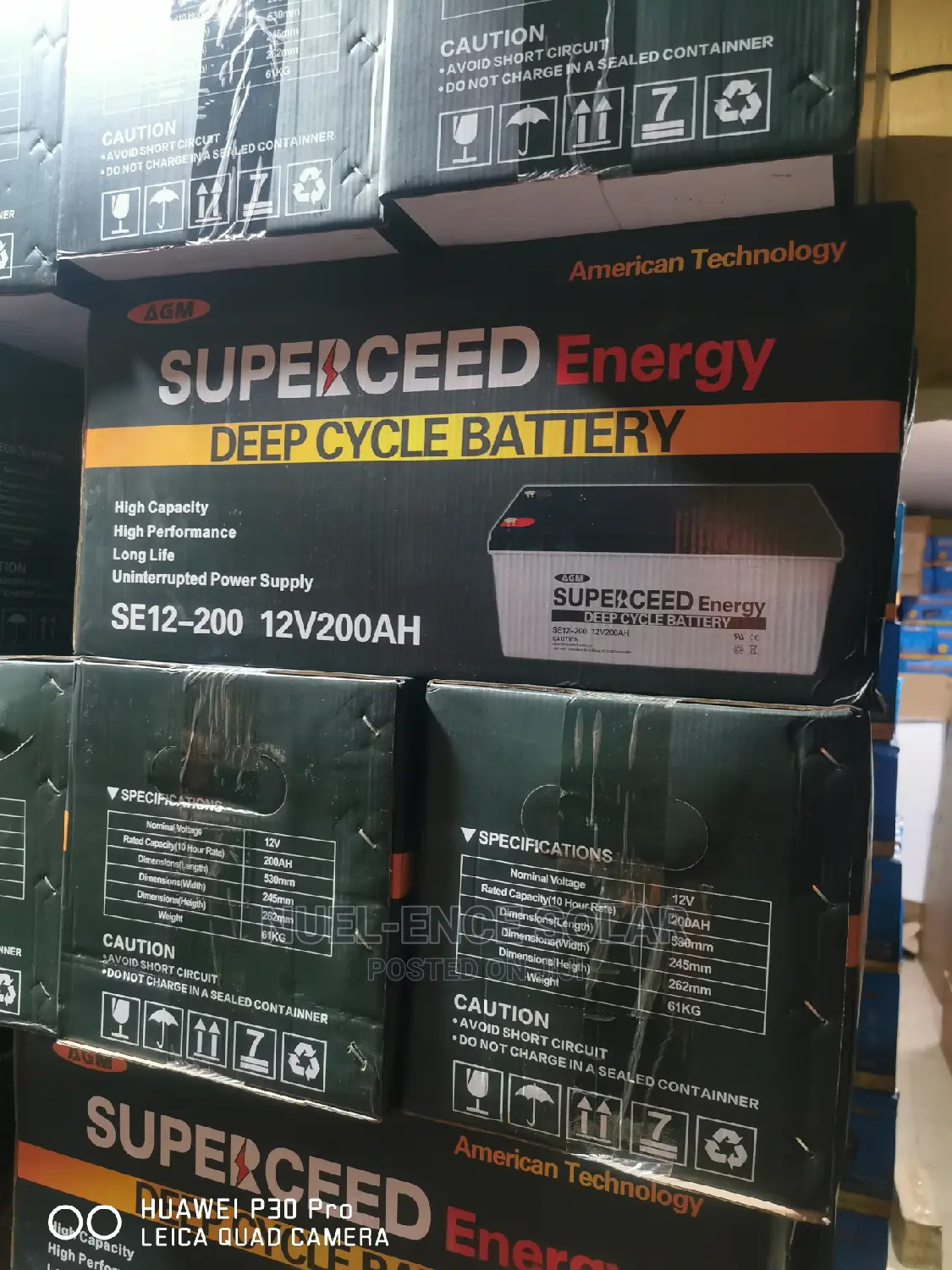 12v 200ah Superceded Deep Cycle Battery.