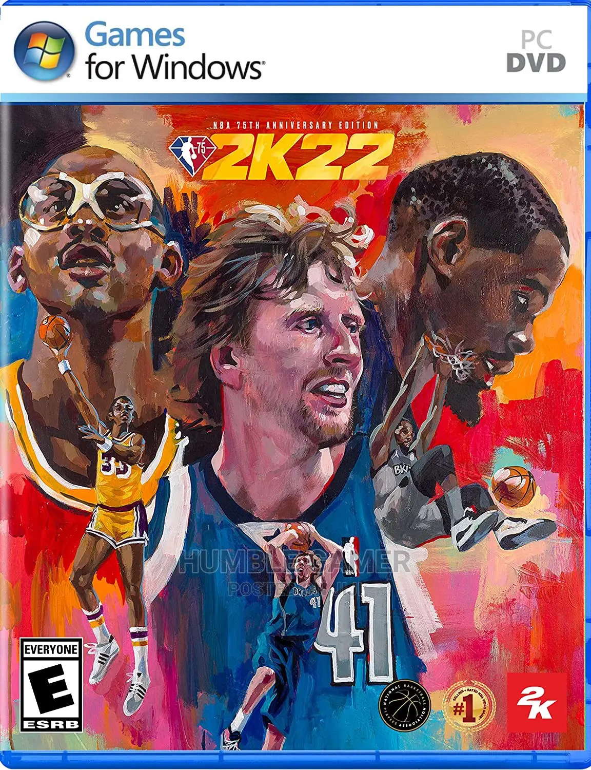NBA 2K22: NBA 75th Anniversary Edition PC Game DVD Disk