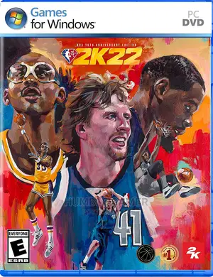 NBA 2K22: NBA 75th Anniversary Edition PC Game DVD Disk