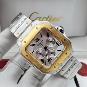 Photo - Cartier Chronograph Gold/Silver Chain Watch