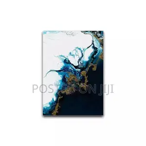 Ocean Blue Abstract Wall Art Canvas Painting and Prints