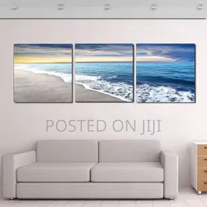 3 Pieces Beach Sandy Sea Wall Arts