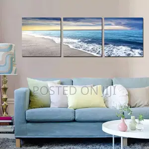 3 Pieces Beach Sandy Sea Wall Arts