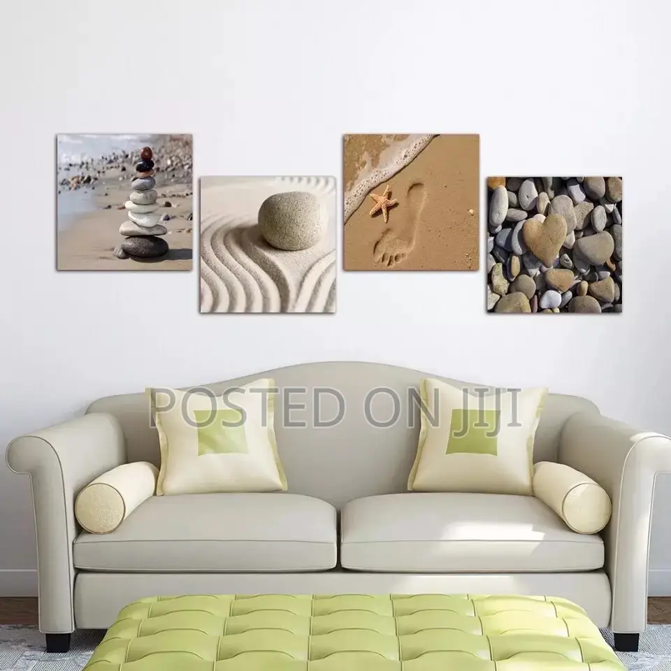 4 Panel Romantic Beach Theme