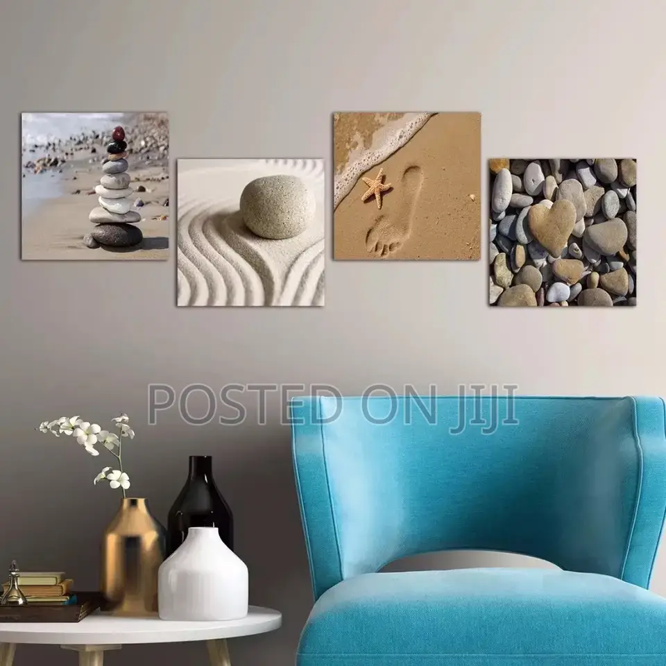 4 Panel Romantic Beach Theme
