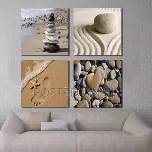 4 Panel Romantic Beach Theme