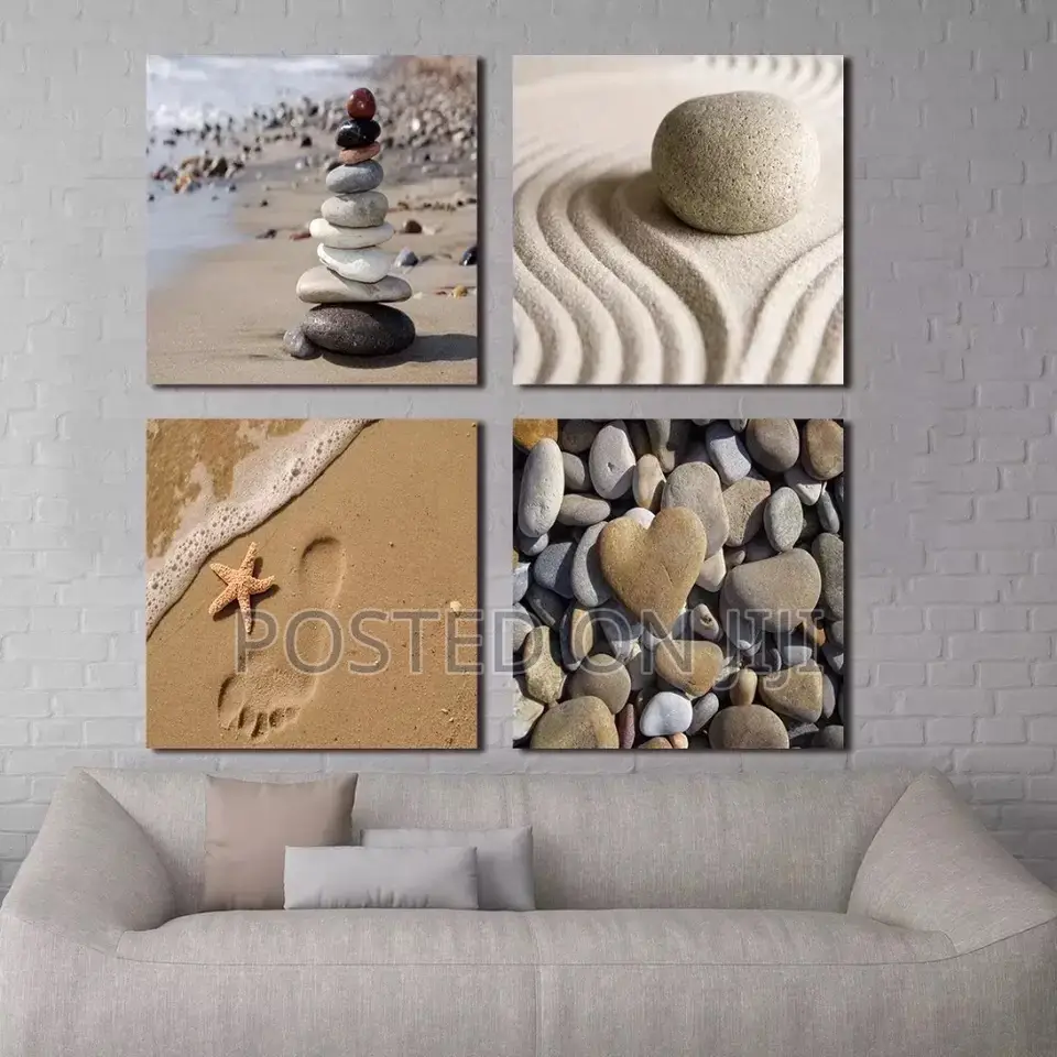 4 Panel Romantic Beach Theme