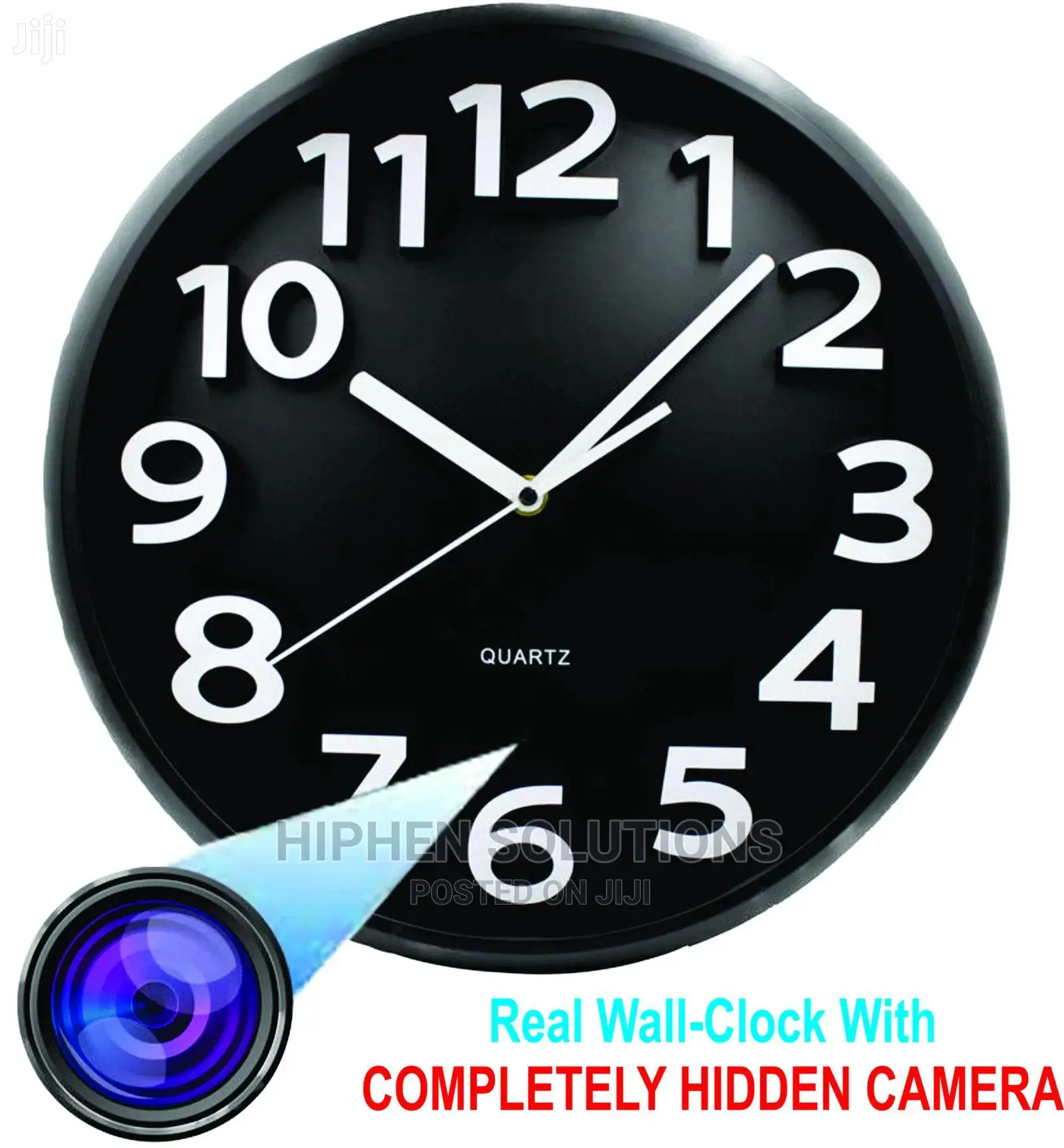 Wall Clock With Wifi Hidden Camera