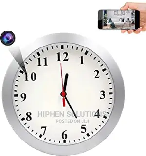 Wall Clock Hidden Camera W/ Wifi Remote