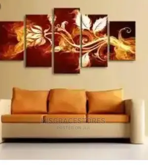 5panels Hd Print Wall Canvas Frame