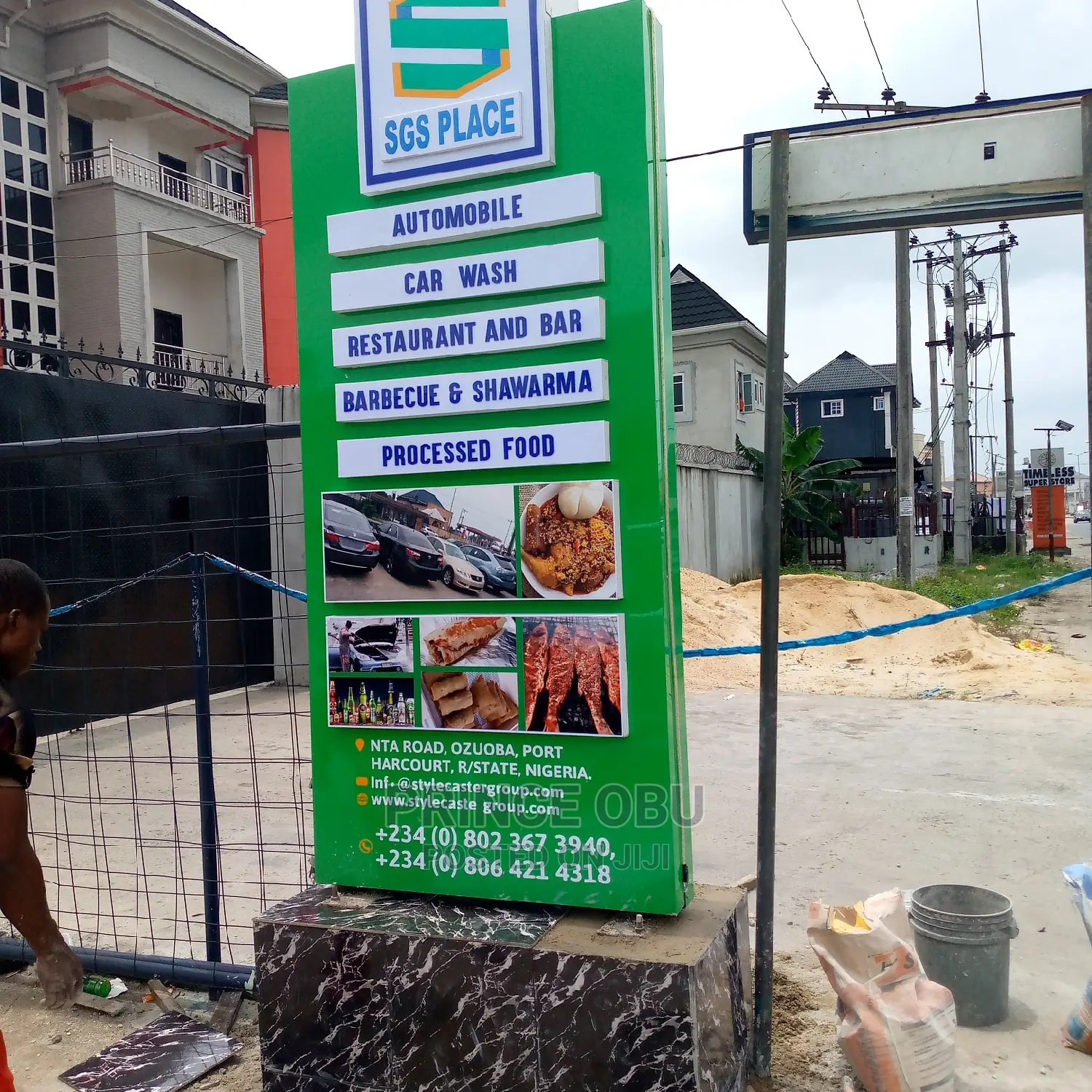 3d Digital Signage With Led Light and Alco Bond Cladding