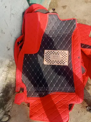 Black and Red Foot Mat