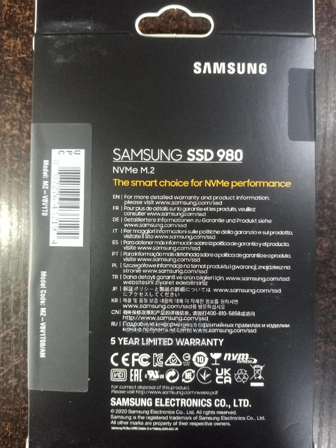 1tb Samsung 980 M.2 Nvme SSD
