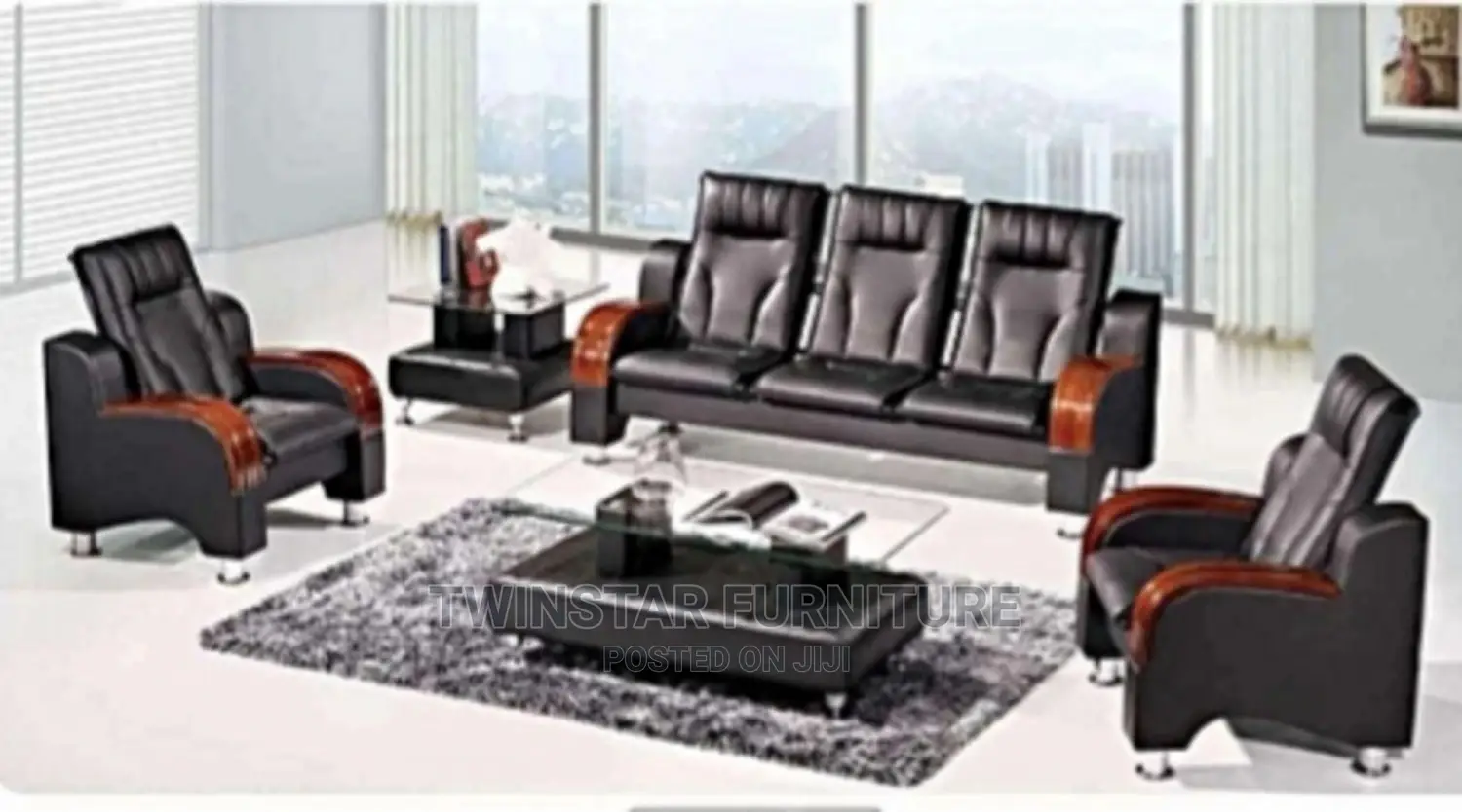 New Modern 5 Seaters Office/Home Sofa Leather Chair
