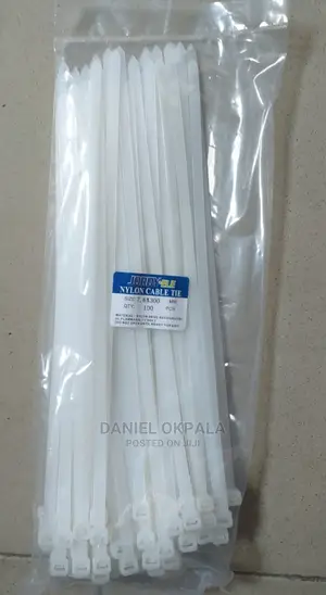 Nylon Cable Tie, 7.6x300mm White