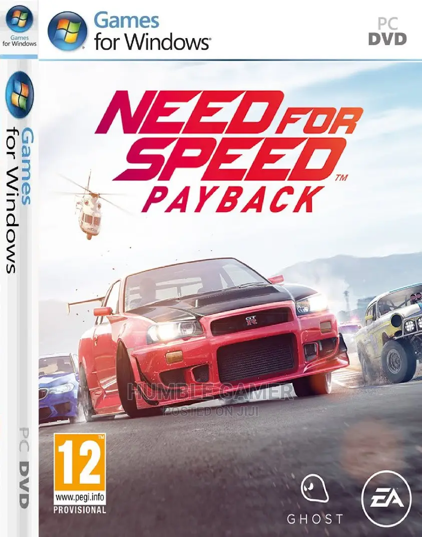 Need for Speed (NFS) Payback DVD Game Discs for PC/Laptops