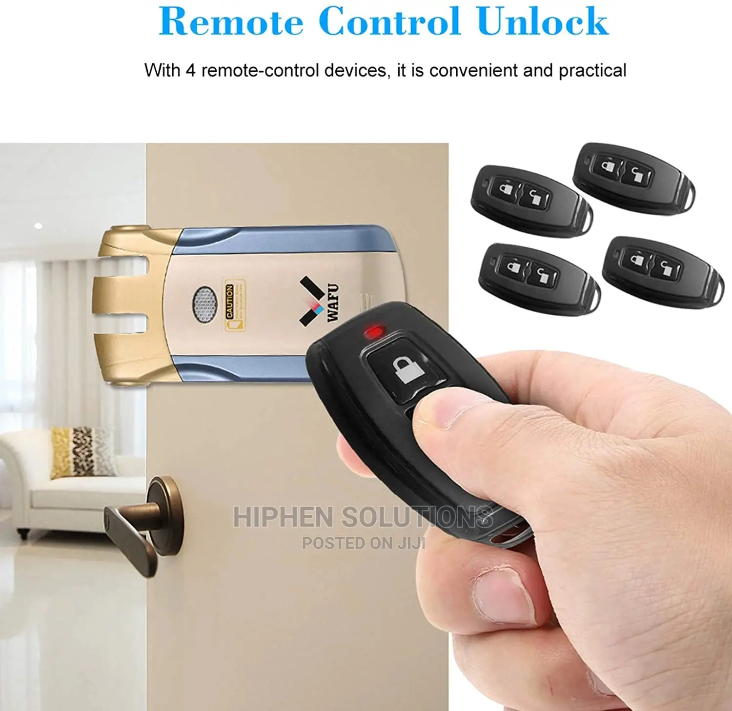 Wireless Security Invisible Keyless Entry Door Lock