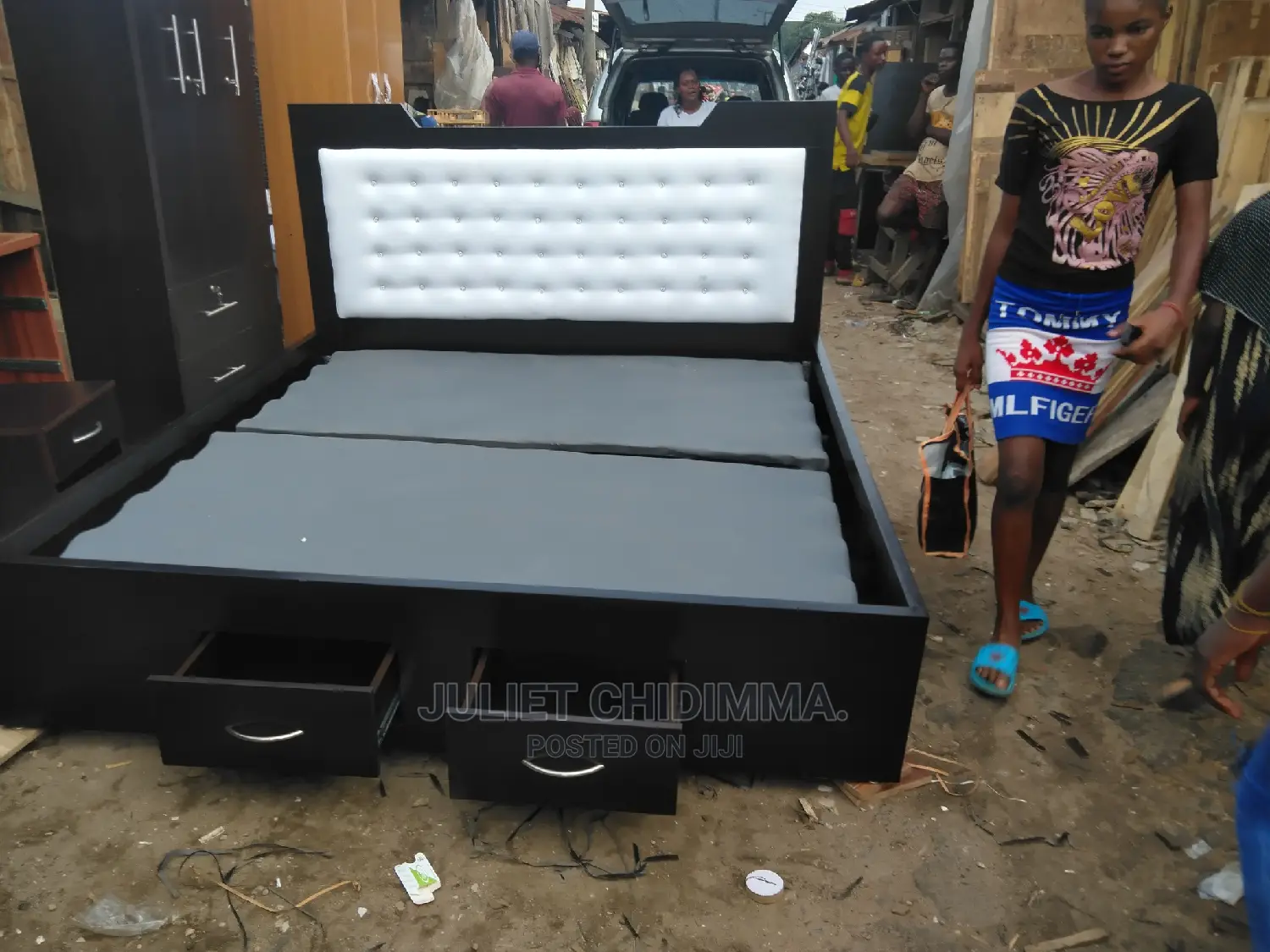 6*6 Padded Bed Frame