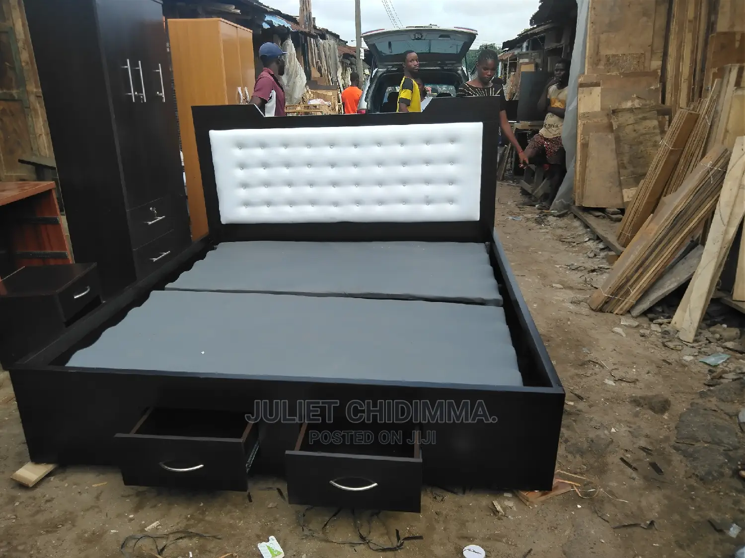 6*6 Padded Bed Frame