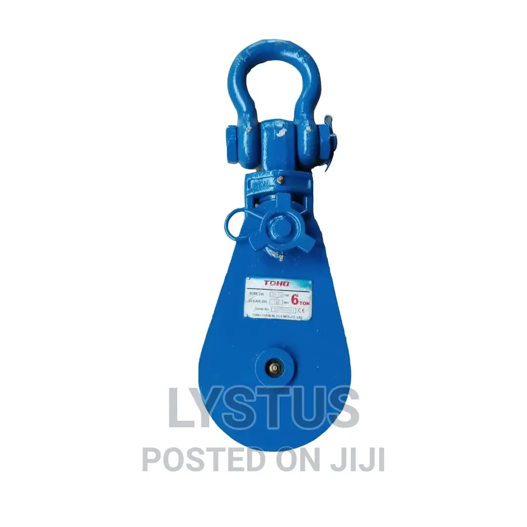 6ton Toho Snatch Block, Heacy Duty Shackle Type